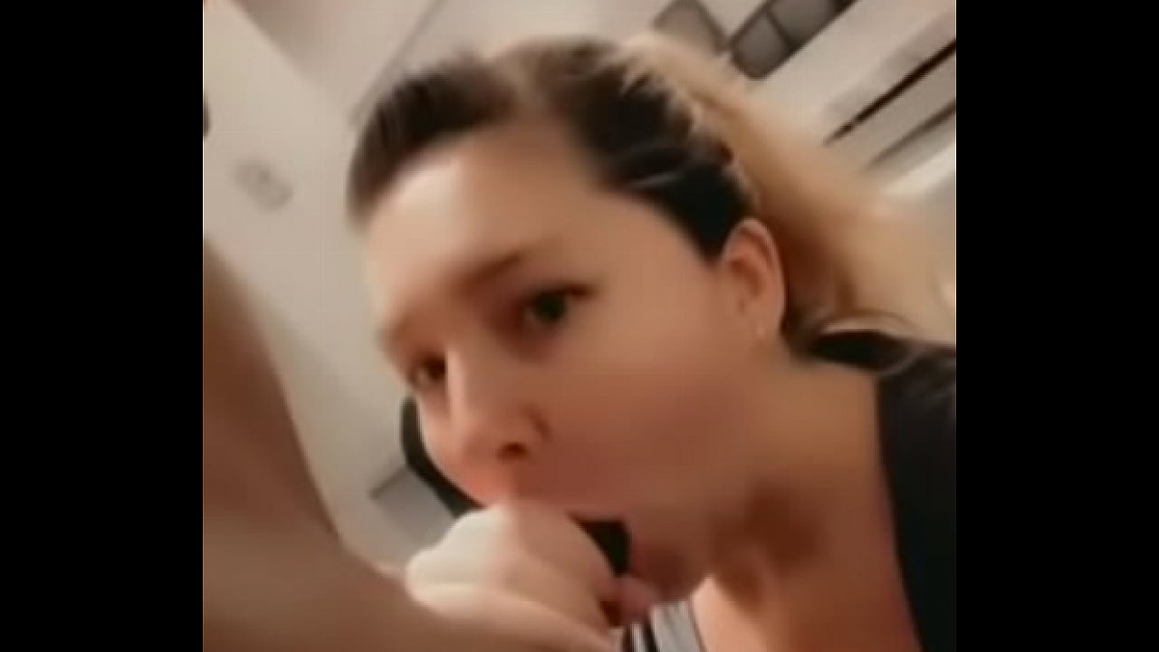 White girl gives hot blowjob