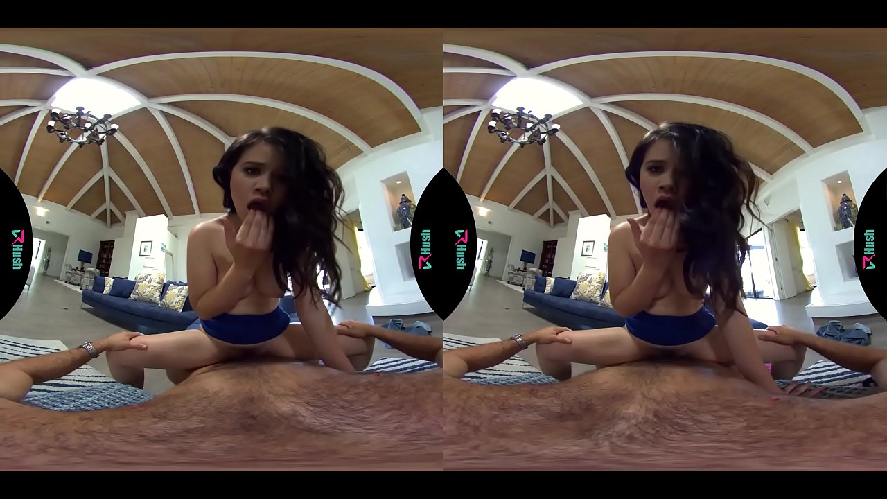 Adorable Asian girl rides your dick in virtual reality