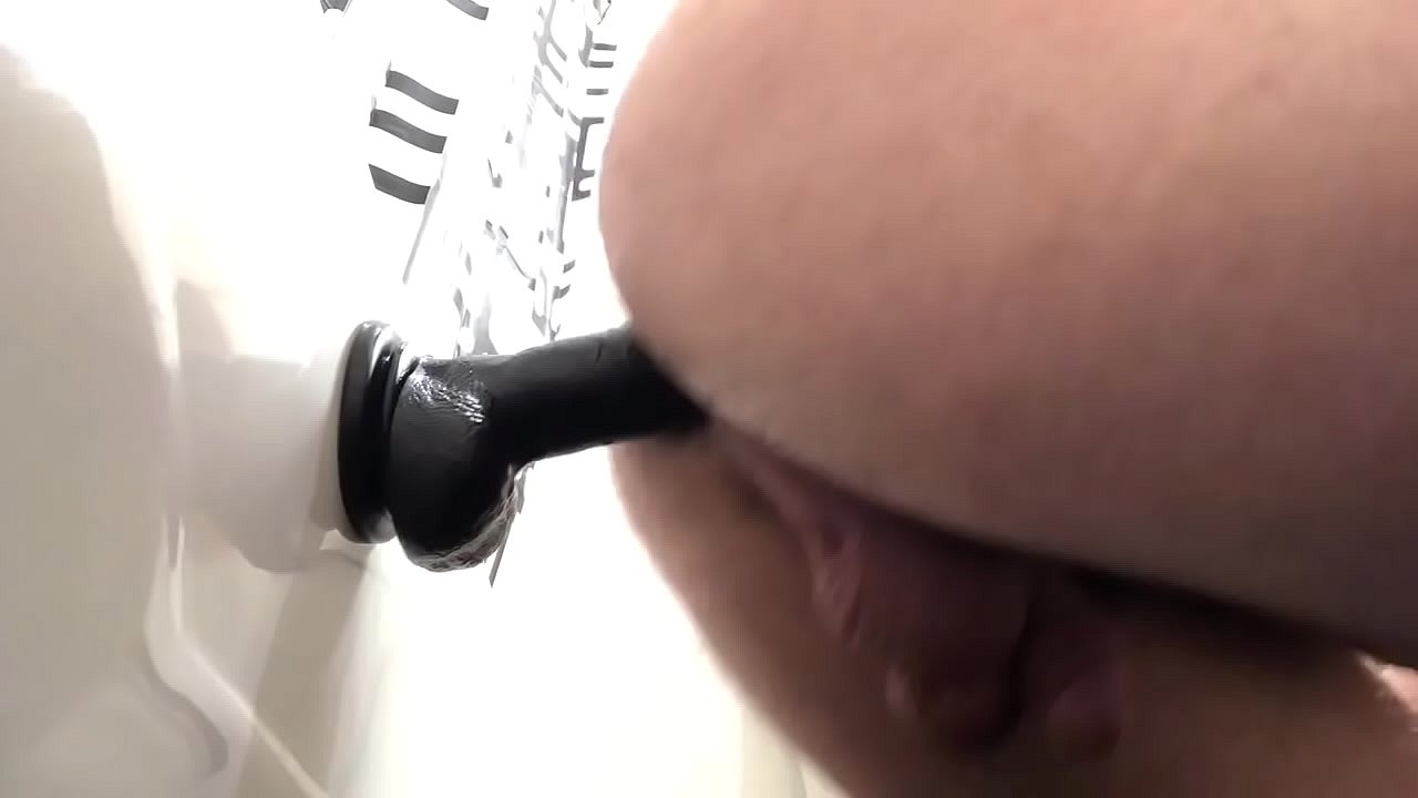 College Bubble Butt Rides 8 in. Black Dildo