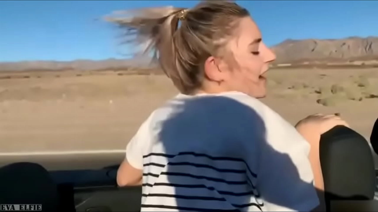 Hot Eva Elfi with a juicy ass perfectly fucked in the car
