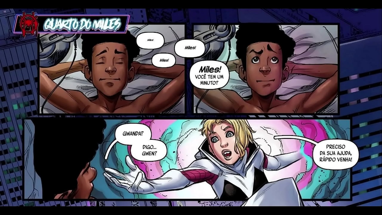 Parodia porno de Spiderman Miles Morales e Gwen Stacy