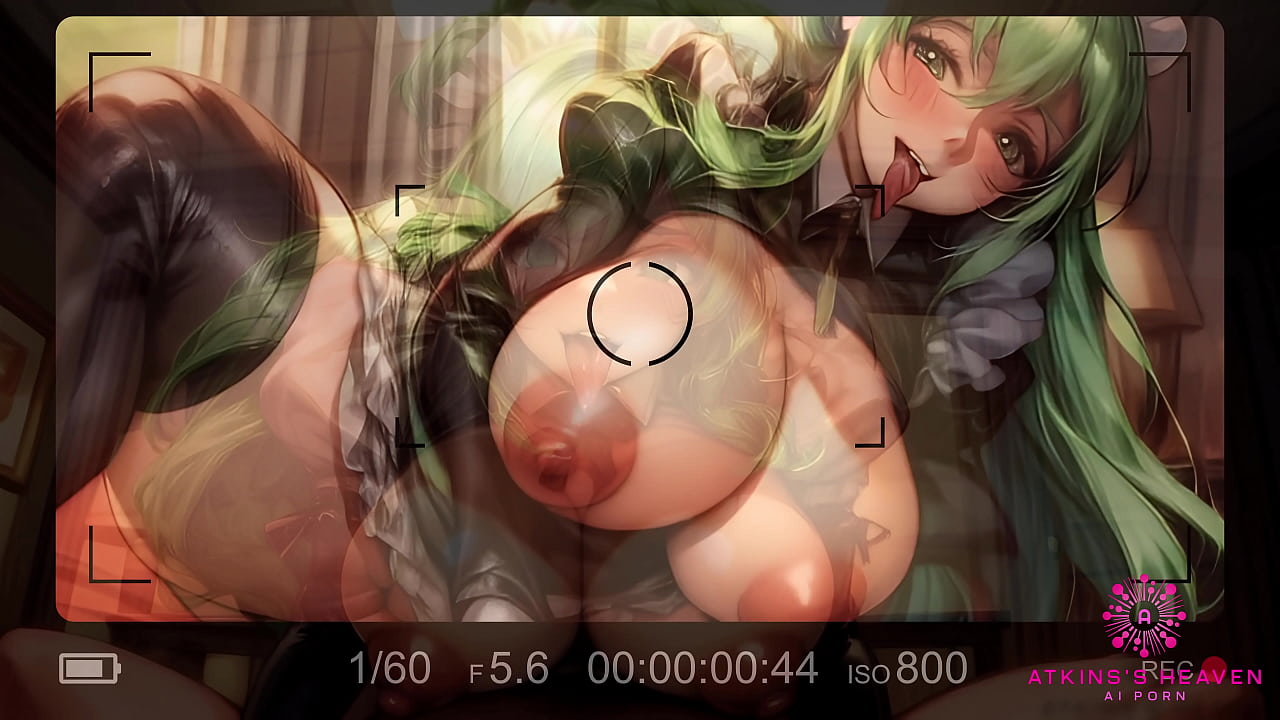 Green Haired Maid With Large Breasts Gives Her Best To Serve Her Master - [POV AI Porn]