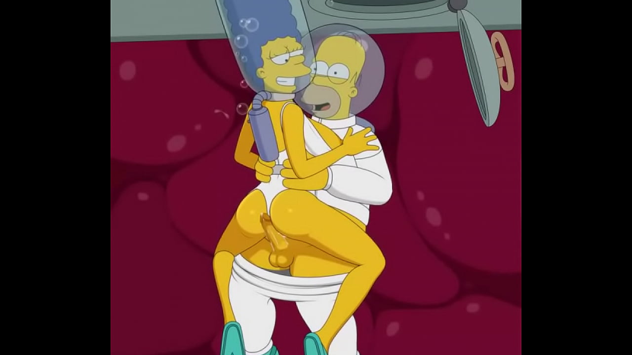 The Simpsons Marge x Homer Sex Porn Hentai Hot Horny Animation Underwater Cumming