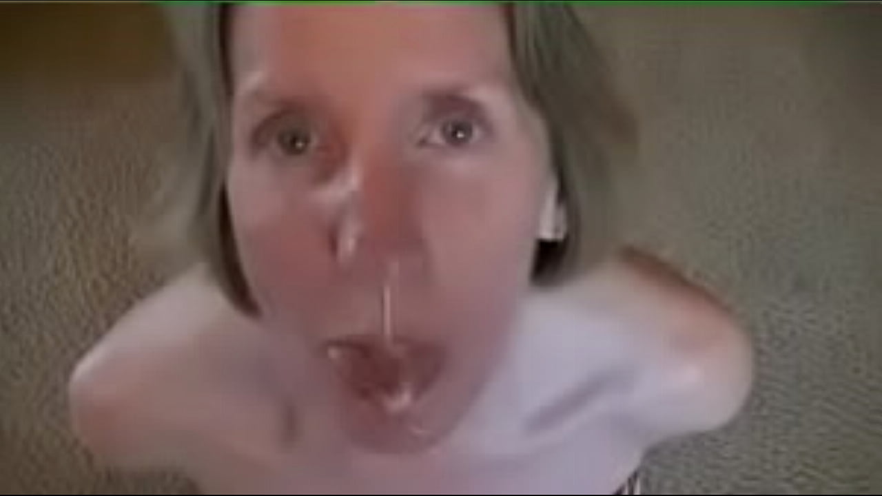 Dawn eating cum and gettng a face full of her lovers spunk and she eats it