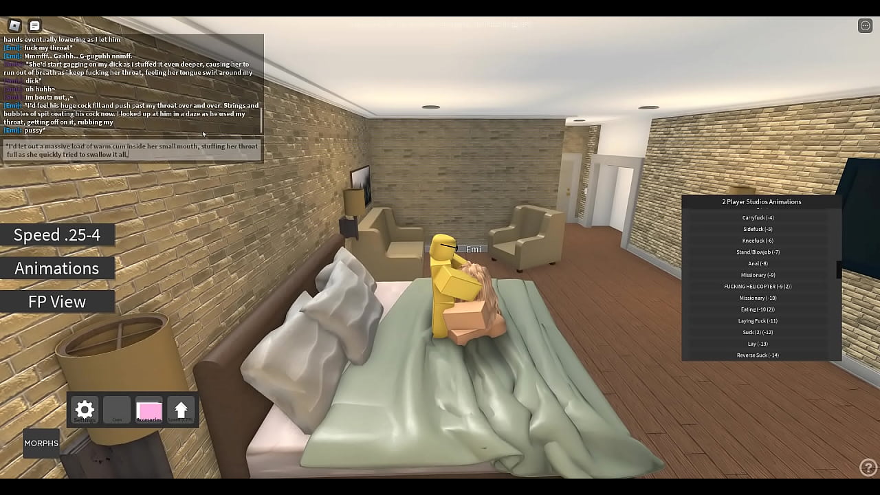 blond slut gets dicked down on roblox