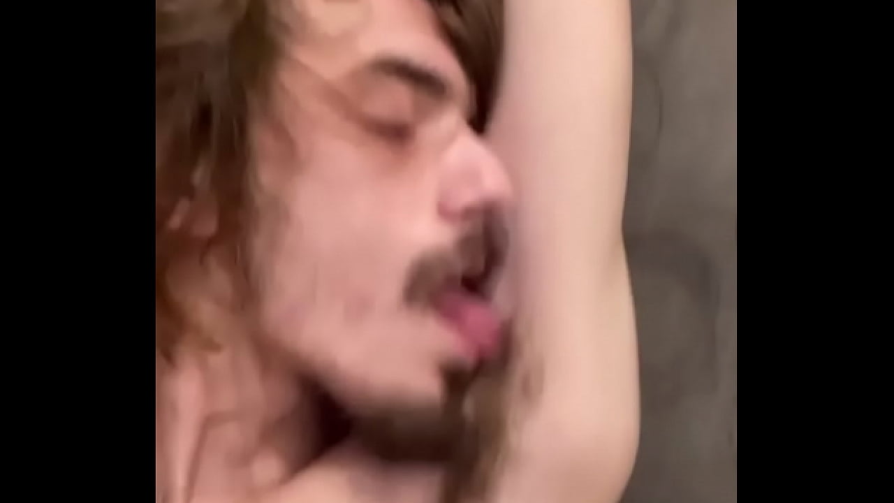 Armpit licking young hairy