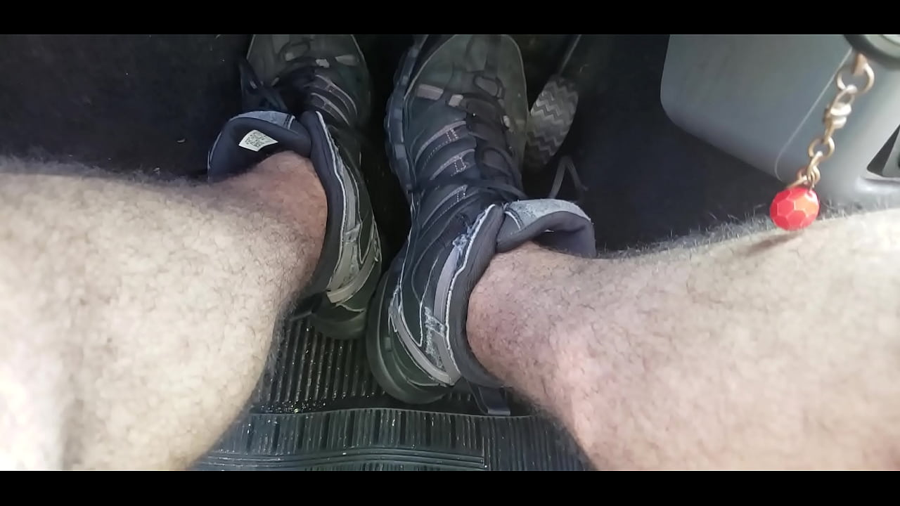 driving with adidas boots on