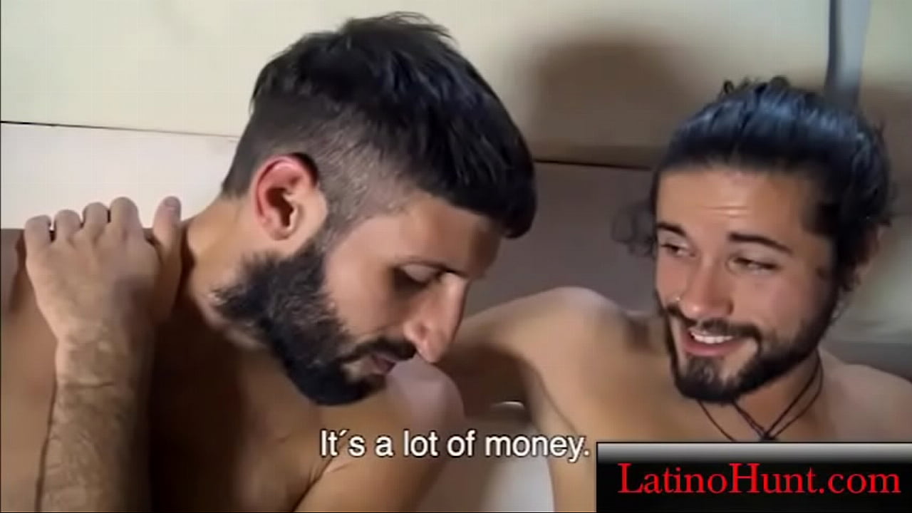 Hairy Straight Buddies go gay for cash