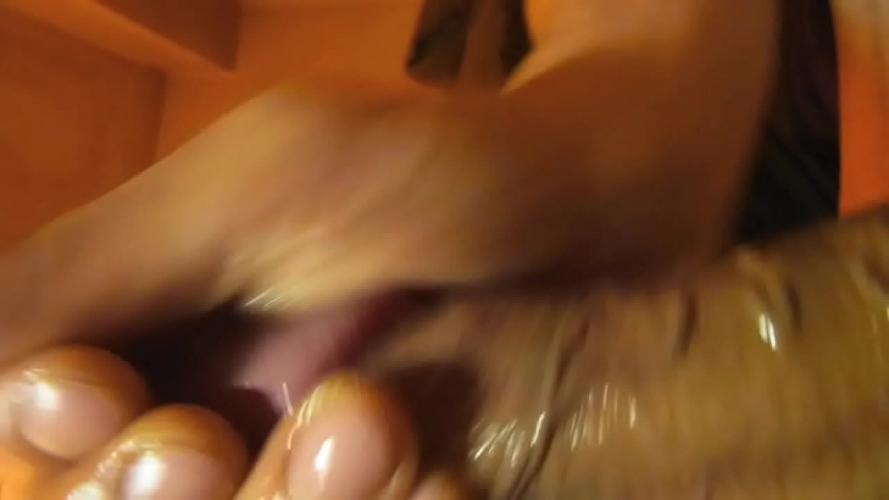 Lubricious cock cumshot