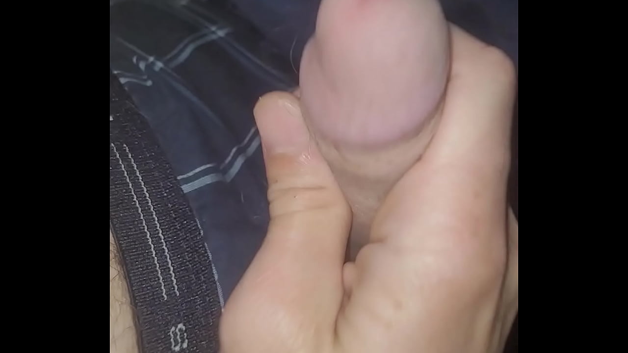 Stroking and cuming next to my GF