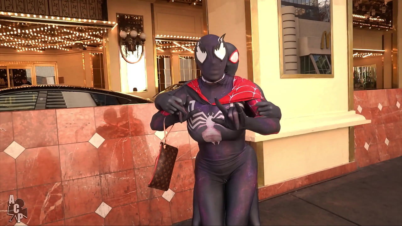 Gibby The Clown Fucks Mystique Dressed As Spiderman At The Freemont Experience