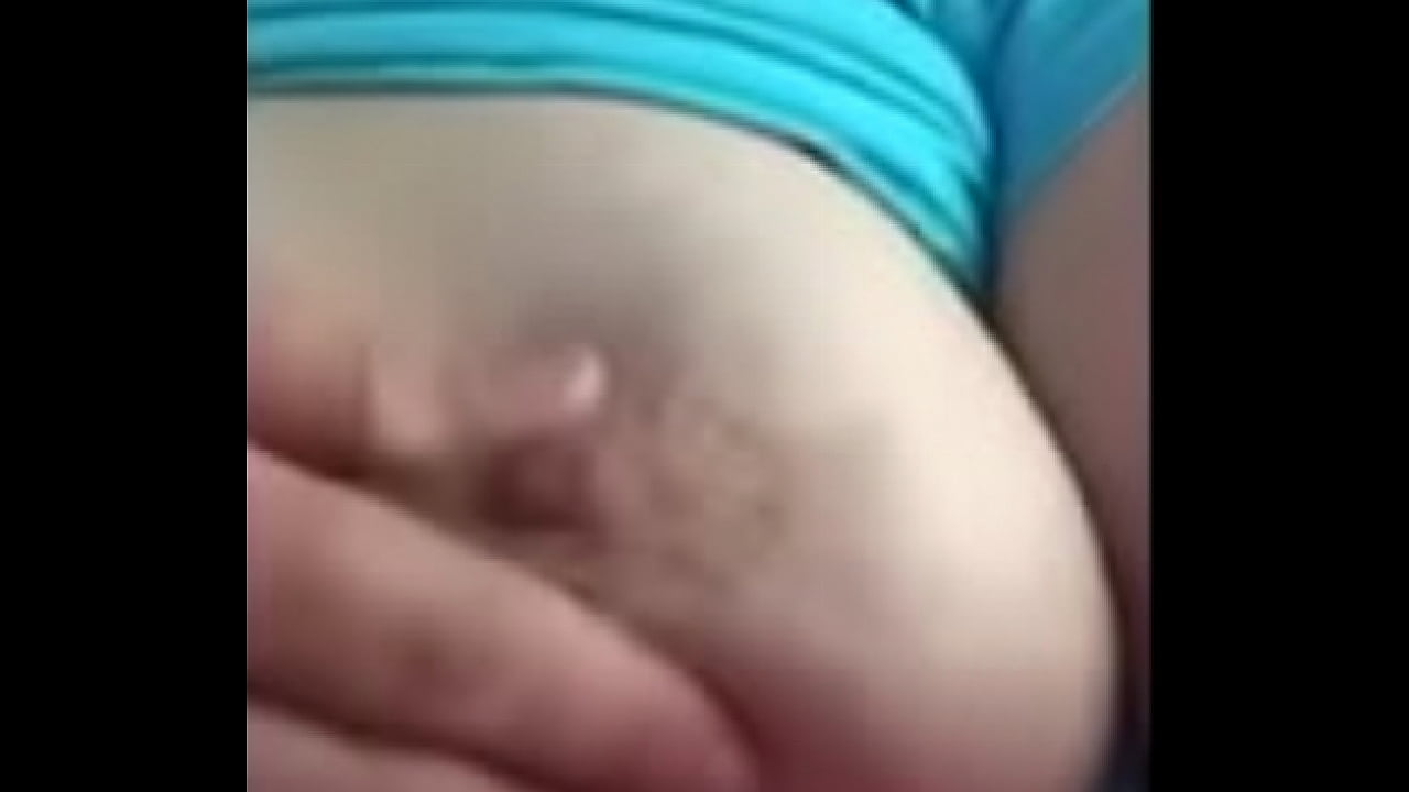 wife playing with tit for husband
