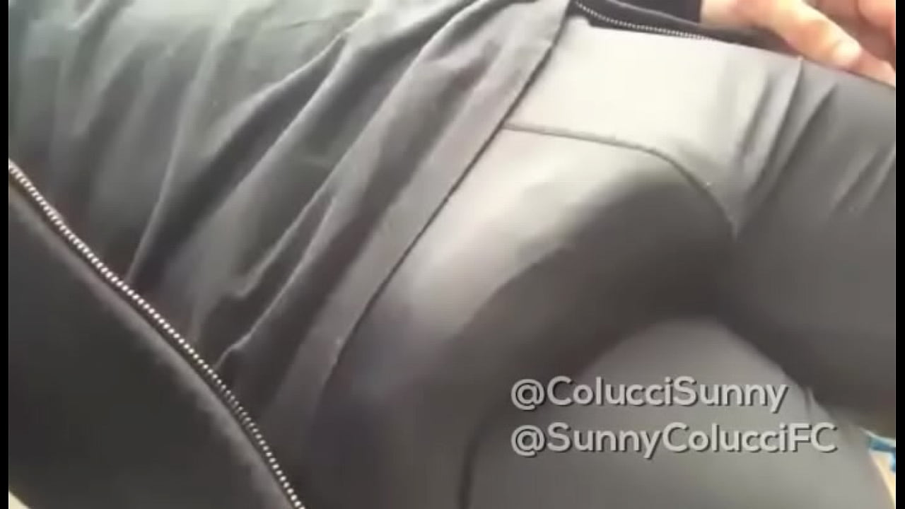 Sunny Colucci touching his bulge