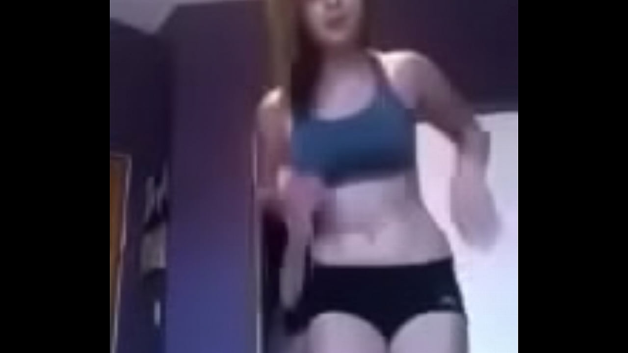 White teen girl and recording her naked body on camera