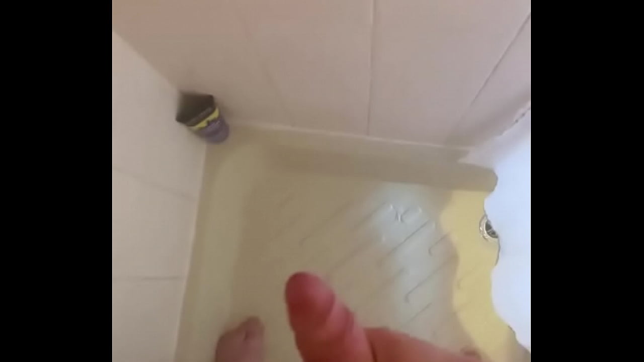 Playing with my cock in the shower