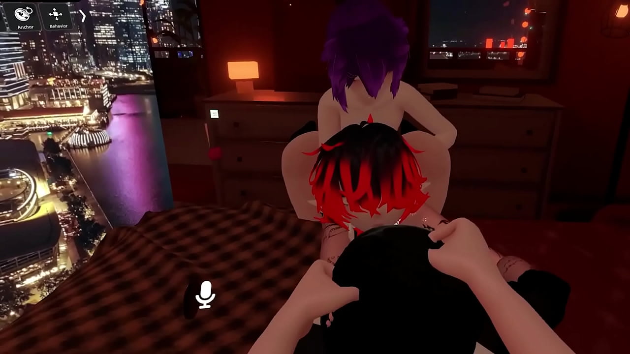 Fem boys have fun in Vr chat
