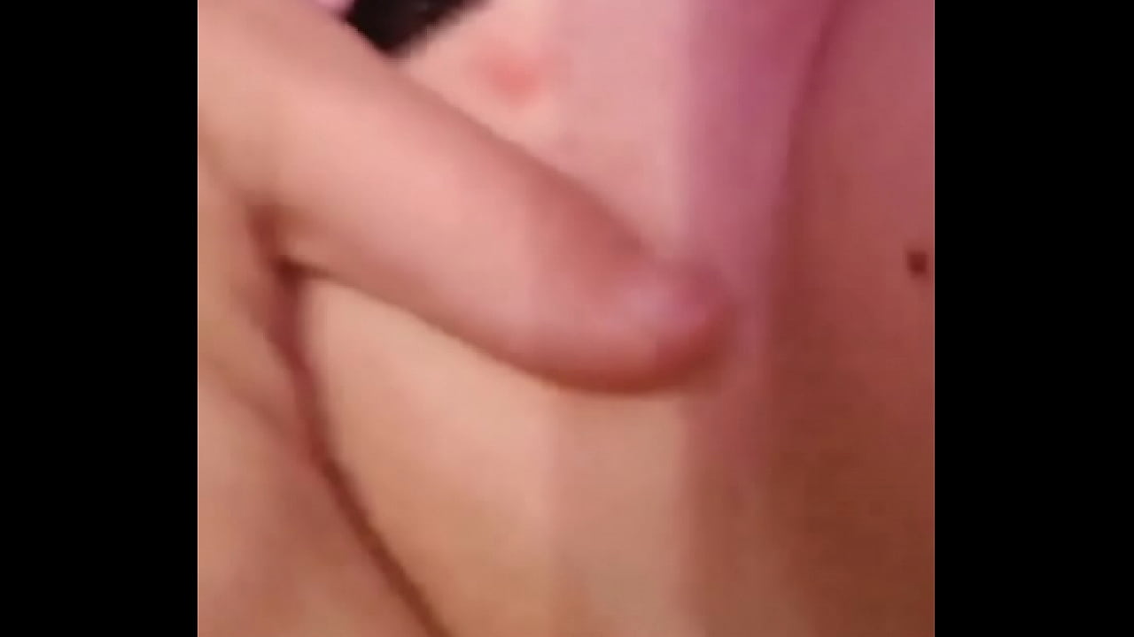 Horny blonde fingers