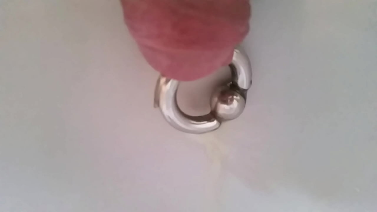 Pissing through a piercing