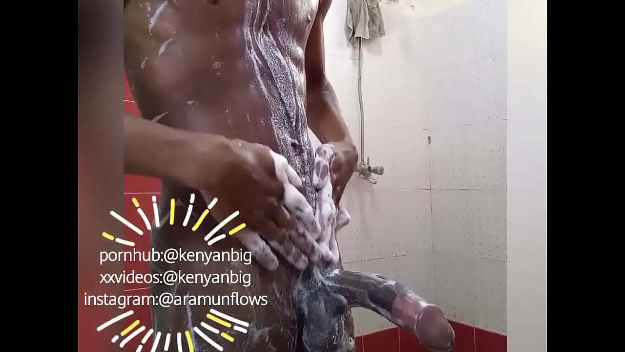 Dick getting hard in the shower