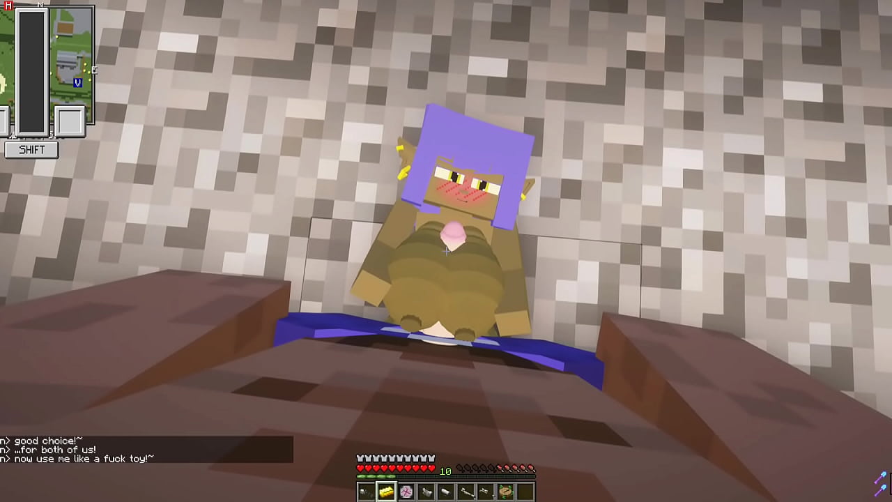 Minecraft|Sex Mod|Fucking a goblin with big tits and loves dick and giving paizuri