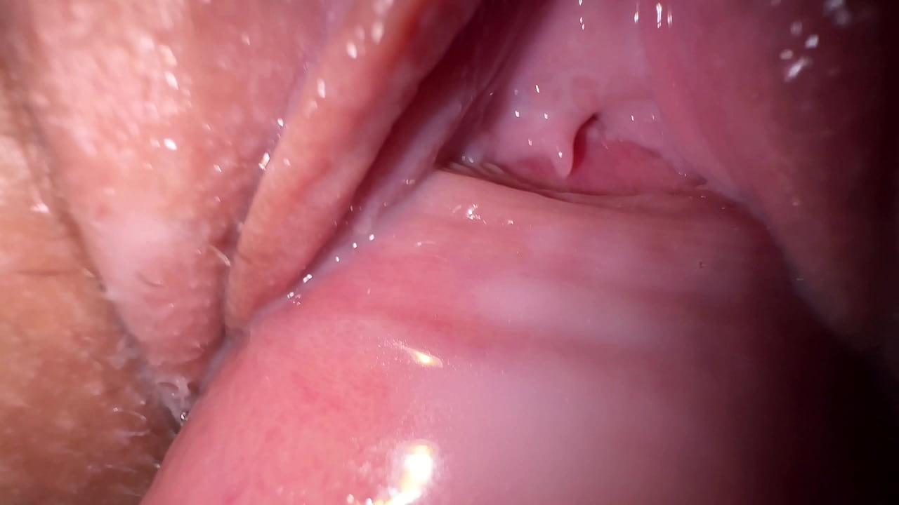 Close up cum inside creamy pussy