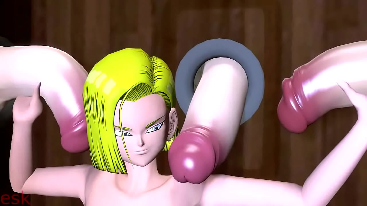 dragon ball android 18 and bulms futanari