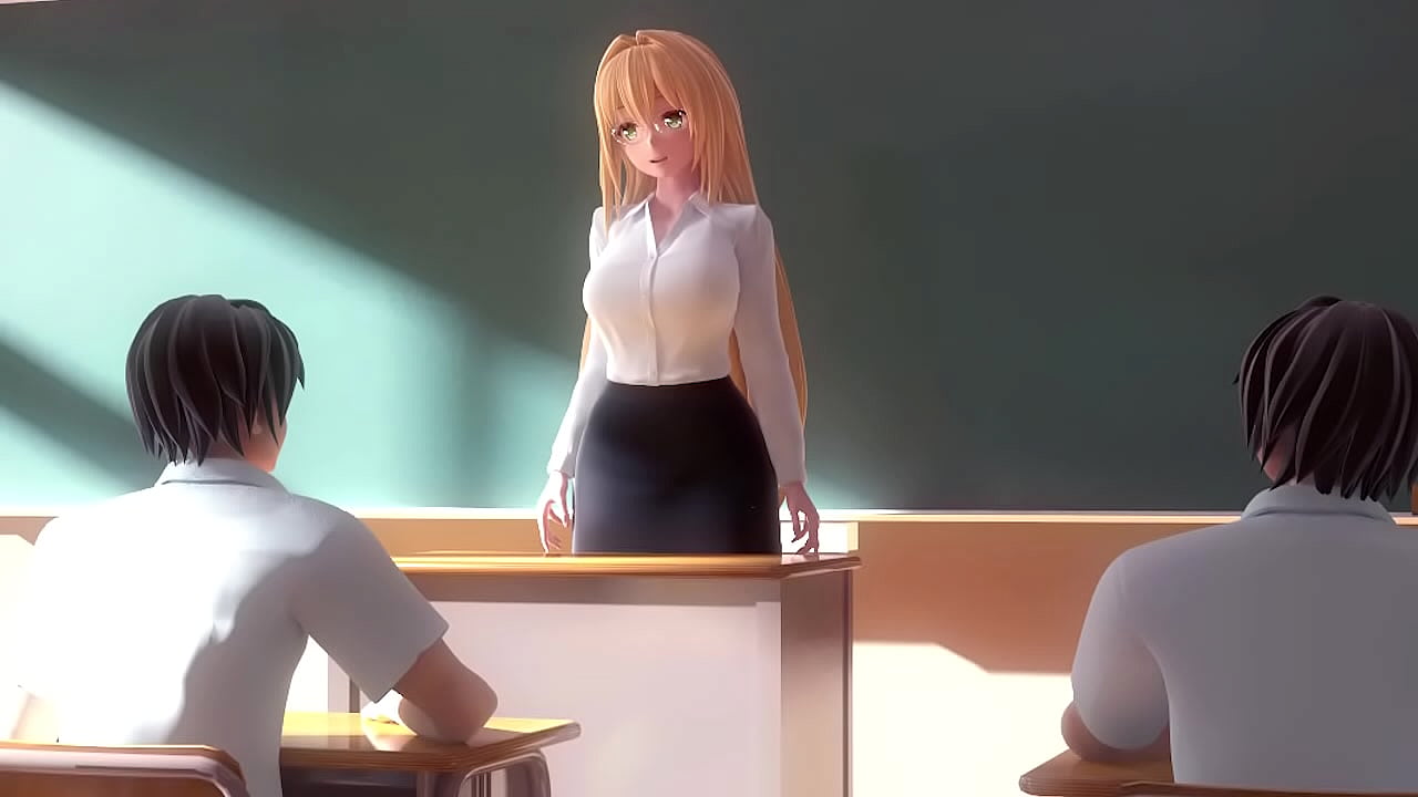 3d hentai teacher fucks one of her student