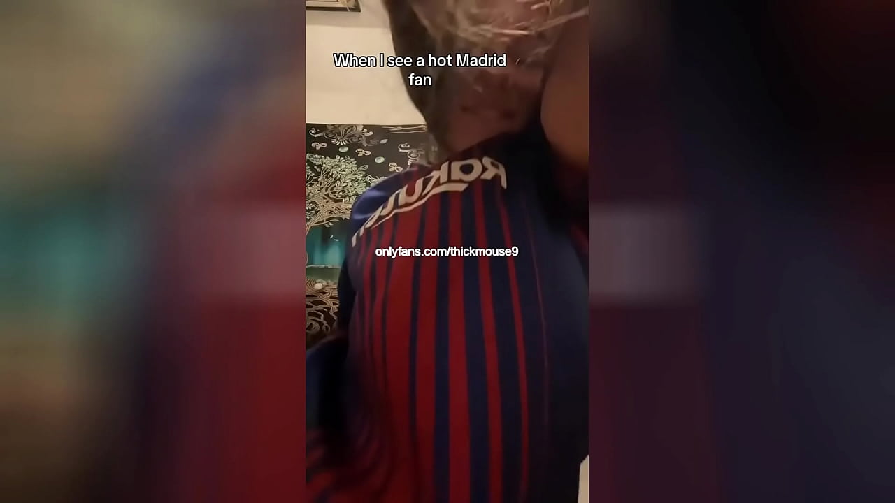 FC Barcelona fan gets penetrated by big cock on livestream