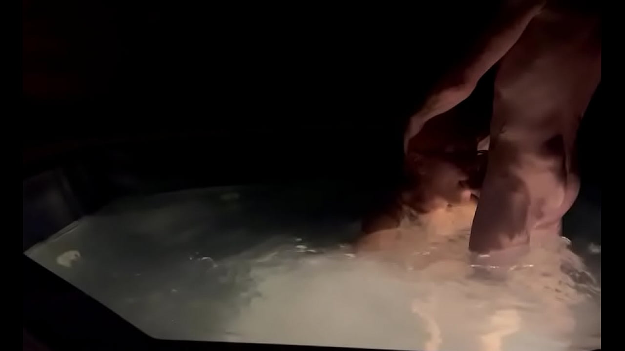 Hot tub blowjob