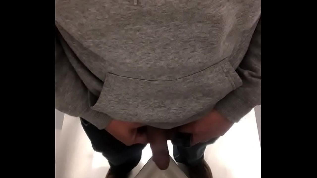 bathroom spy big cock peeing