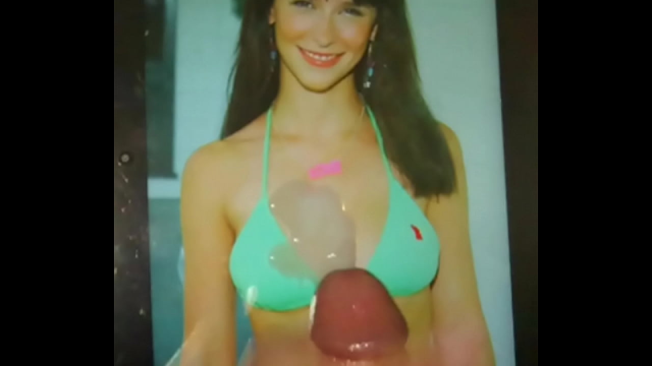 Jennifer Love Hewitt Gets Cum Squirted Over Her Yummy Sweet Tits In A Bikini Top