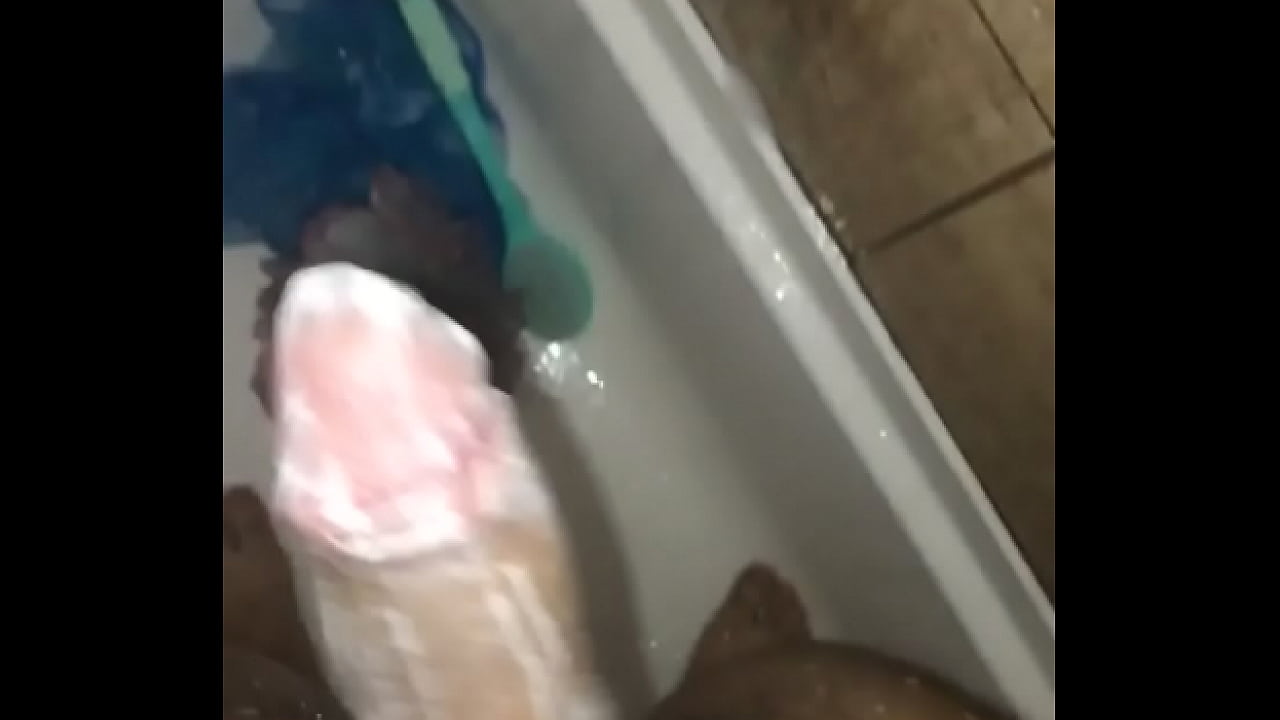 Hard cock in the shower