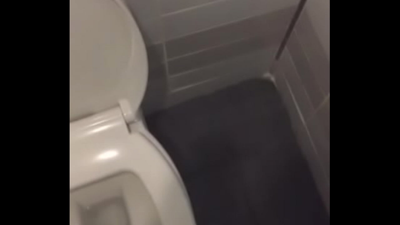 Turkish masturbating at work toilet