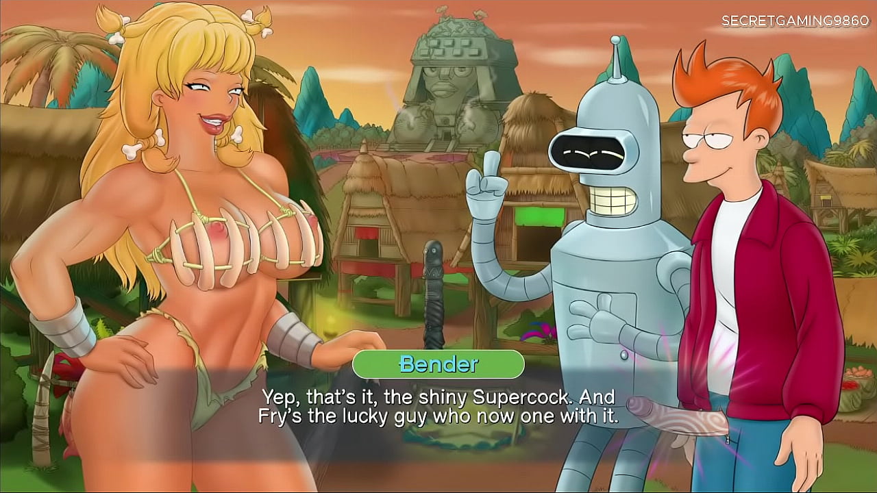 Two Giant Amazon Milfs Riding Fry's Cock -Futurama Lust in Space Parody Game 04