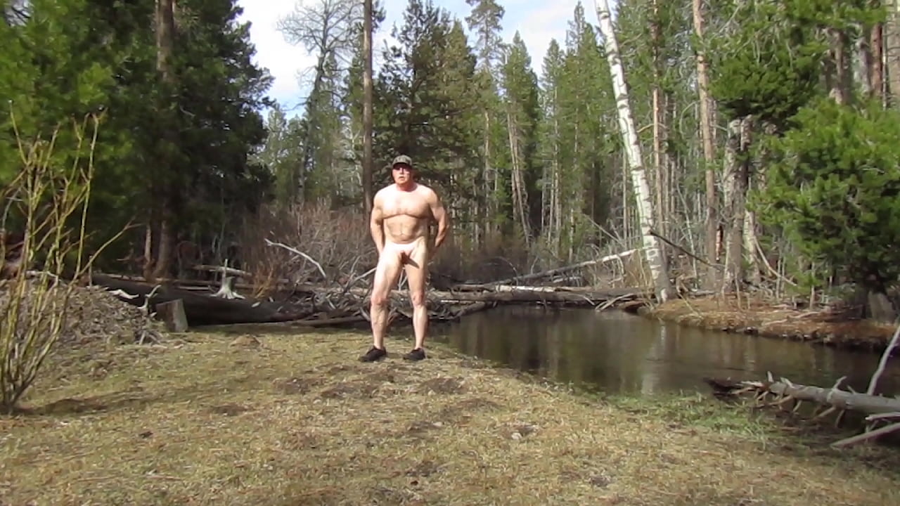 Naked and hard camping.