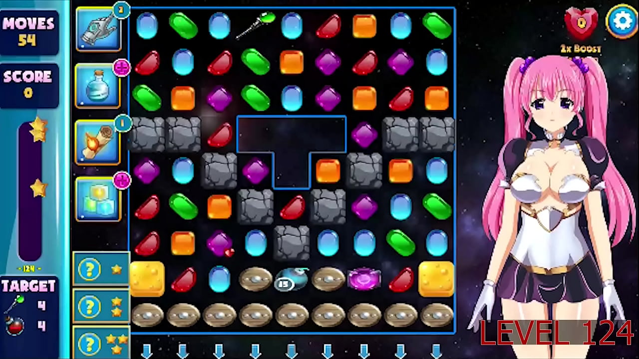 Honey crush gameplay sexy puzzle