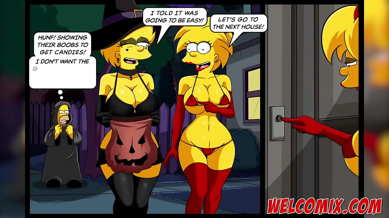 Very sexy Halloween costumes of the Simptoons Girls!