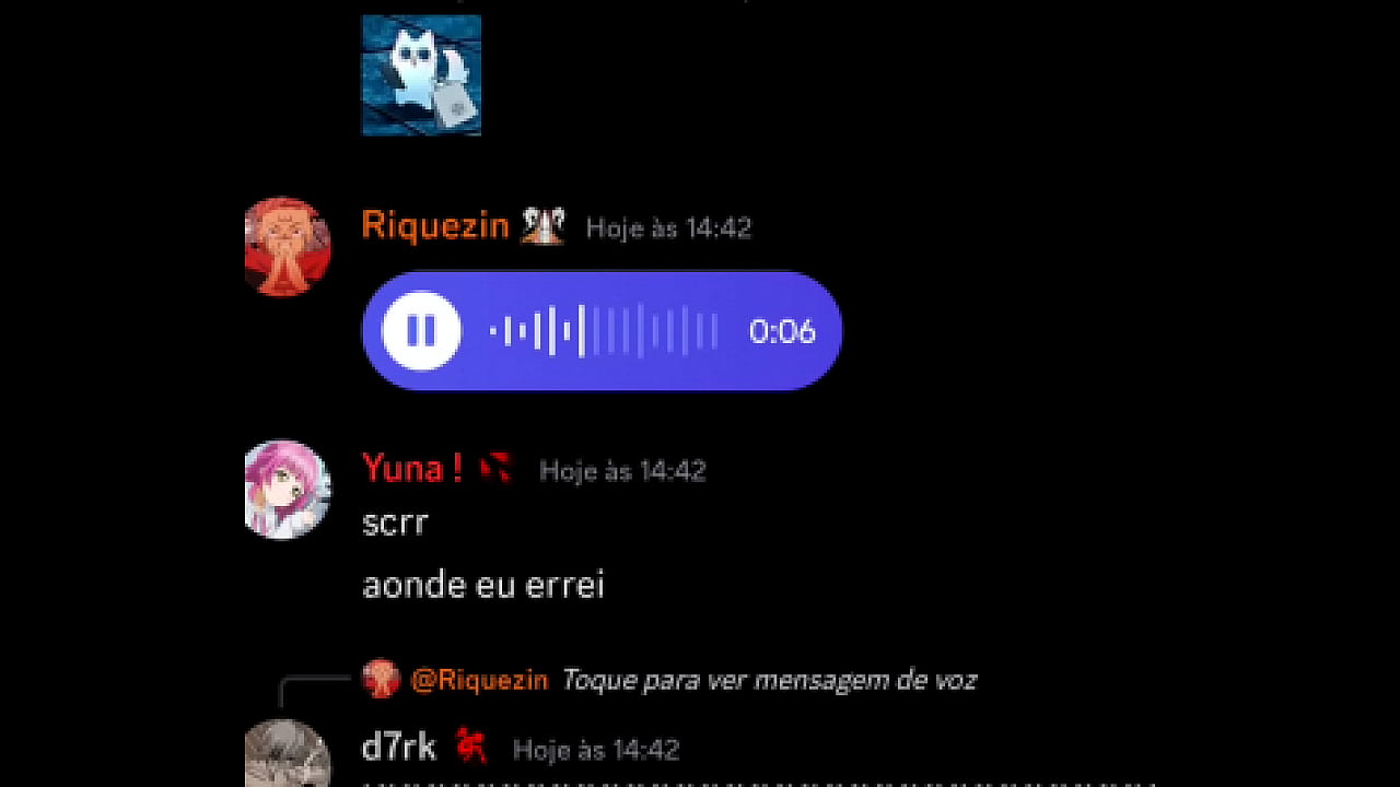 Piranha jogada gemeno o vulguinho bem esteriotipa no discord