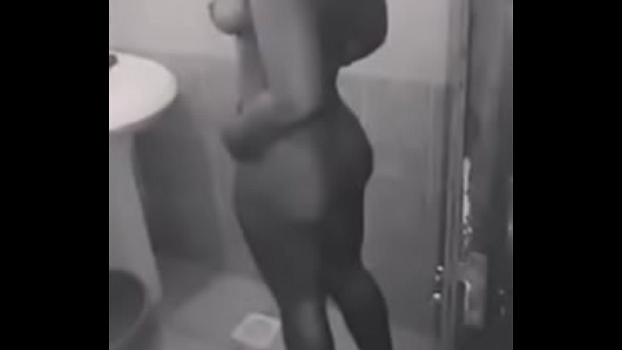 Kenyan "Socialite" Nicky Batate Taking a shower