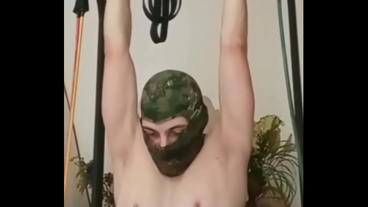 cum suspended in the air during training