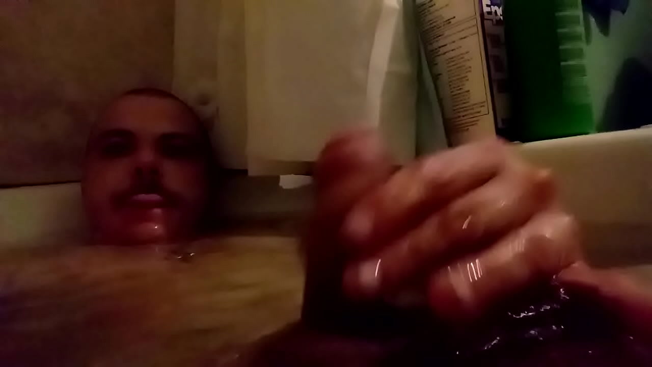 Playing With Amy's Cock In The Bath