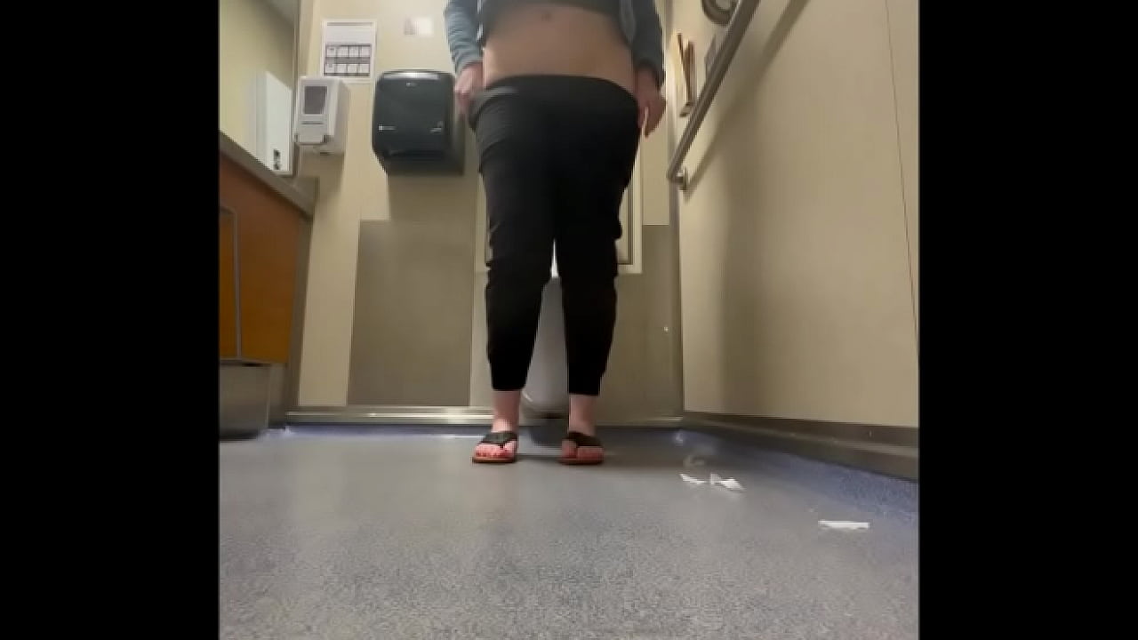 PUBLIC BATHROOM: Taking my big titties out on a long ferry trip