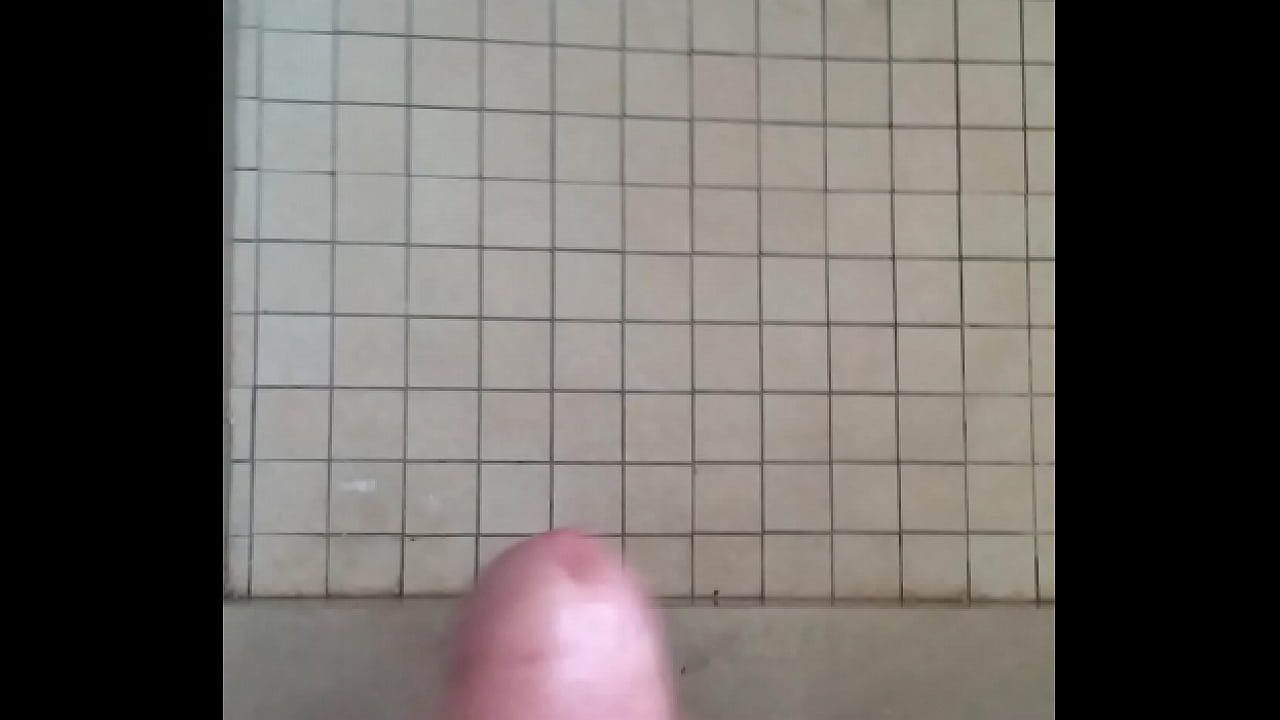 Cummming in the bathroom