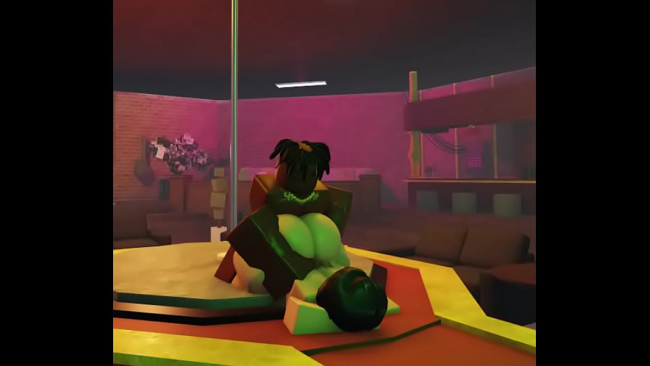 White bitch is getiing fucked on roblox condo, in a strip club