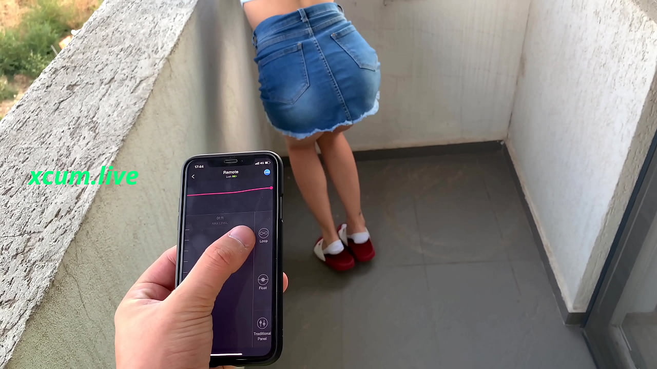 Controlling vibrator by step brother in public places   nzporn.live
