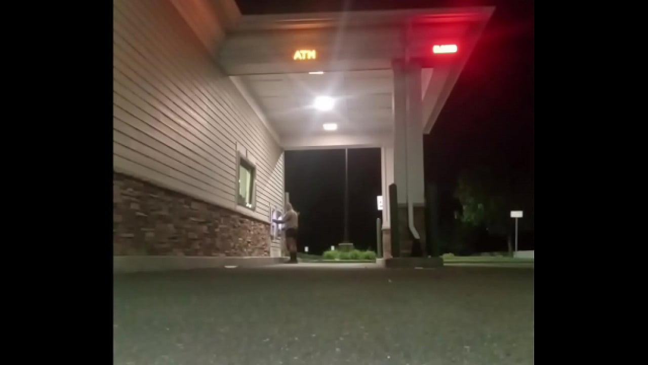 signature upside down push-ups happening by local atm machine after rent deposit