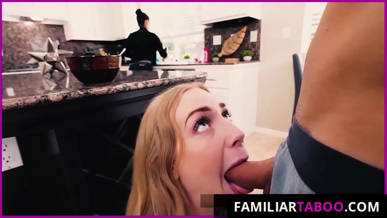 Buffon Boy Tricks his Step Sister at Kitchen while Nobody Can See Them