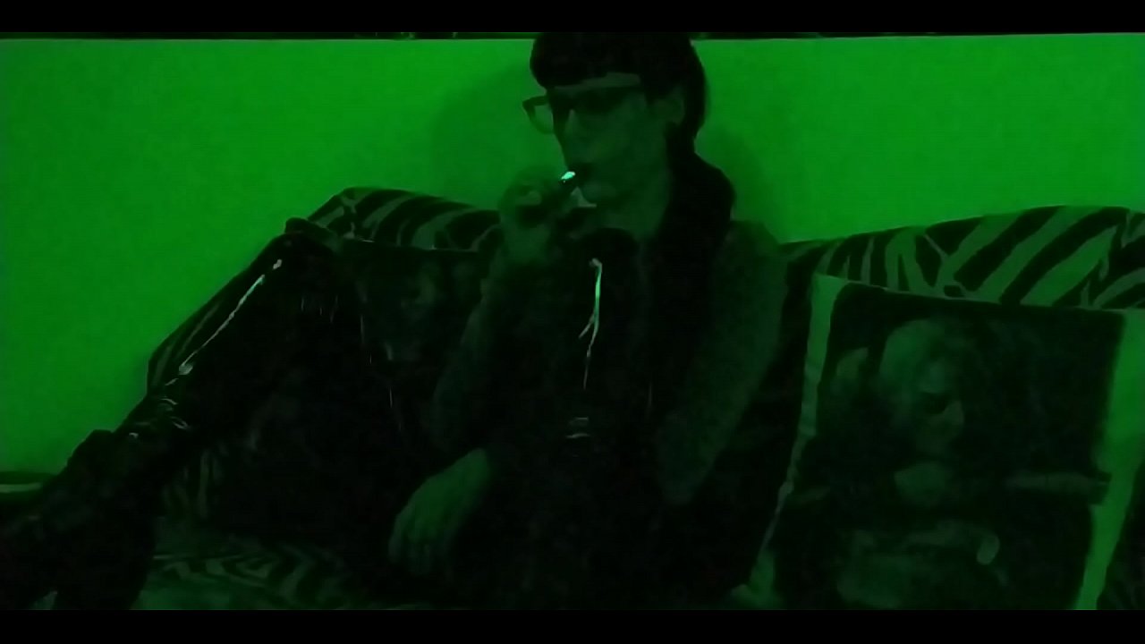 A goth Mistress's mysterious smoking pt1 HD