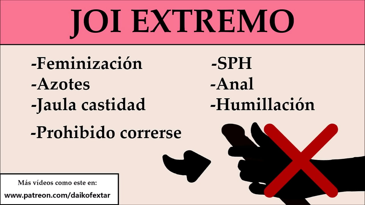 Instrucciones para sumisos sissy. Obedece y olvidate de correrte.