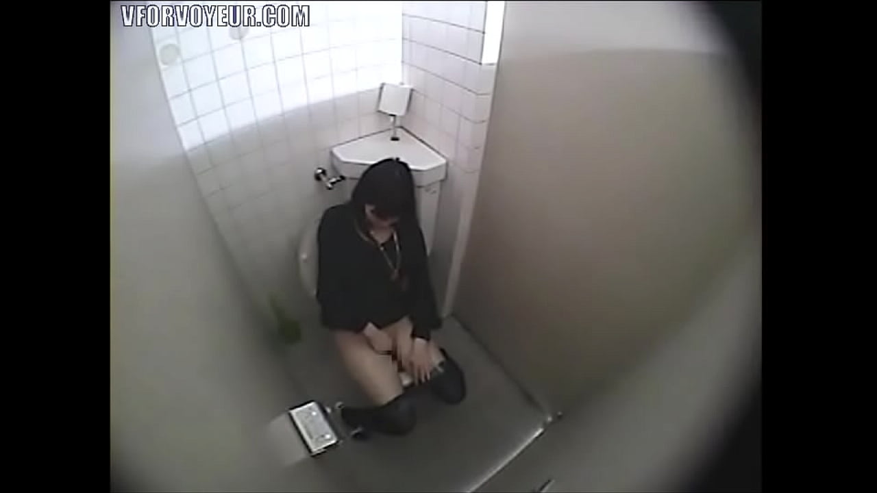 girl caught masturbating in the bathroom